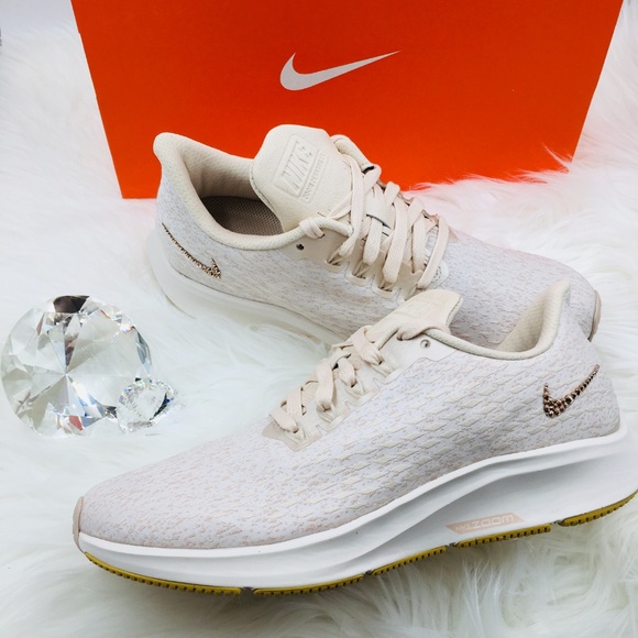 Nike Shoes - Bling Nike Pegasus 35 Premium + RoseGold Swarovski